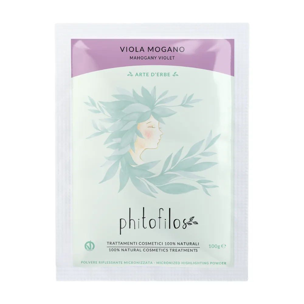 Phitofilos Mezcla de Colores Púrpura Caoba Tinte Vegetal 100g - Imagen 1